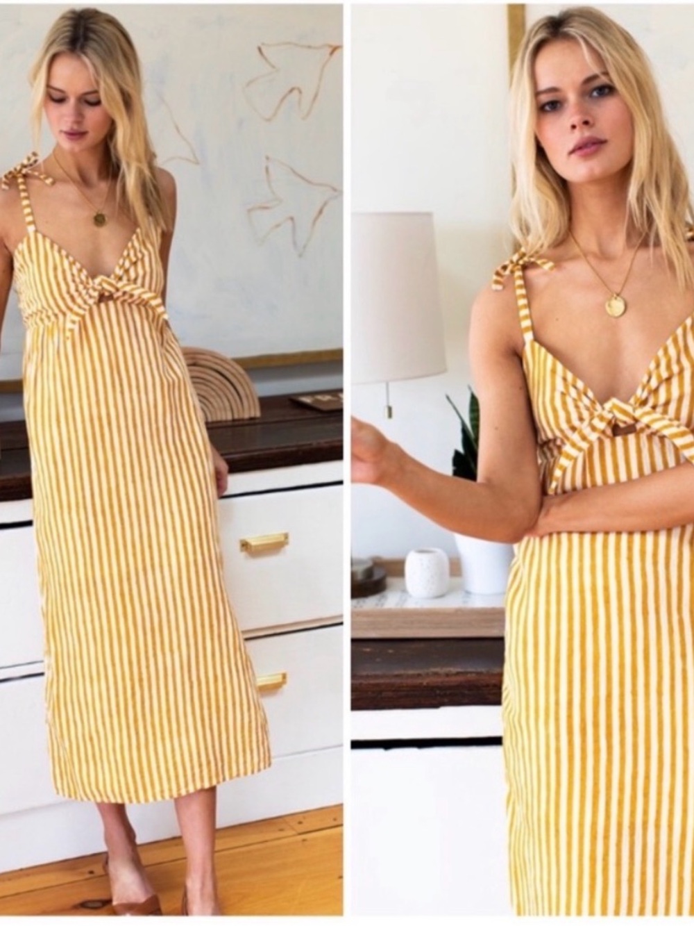 Emerson Fry Cayman striped linen dress